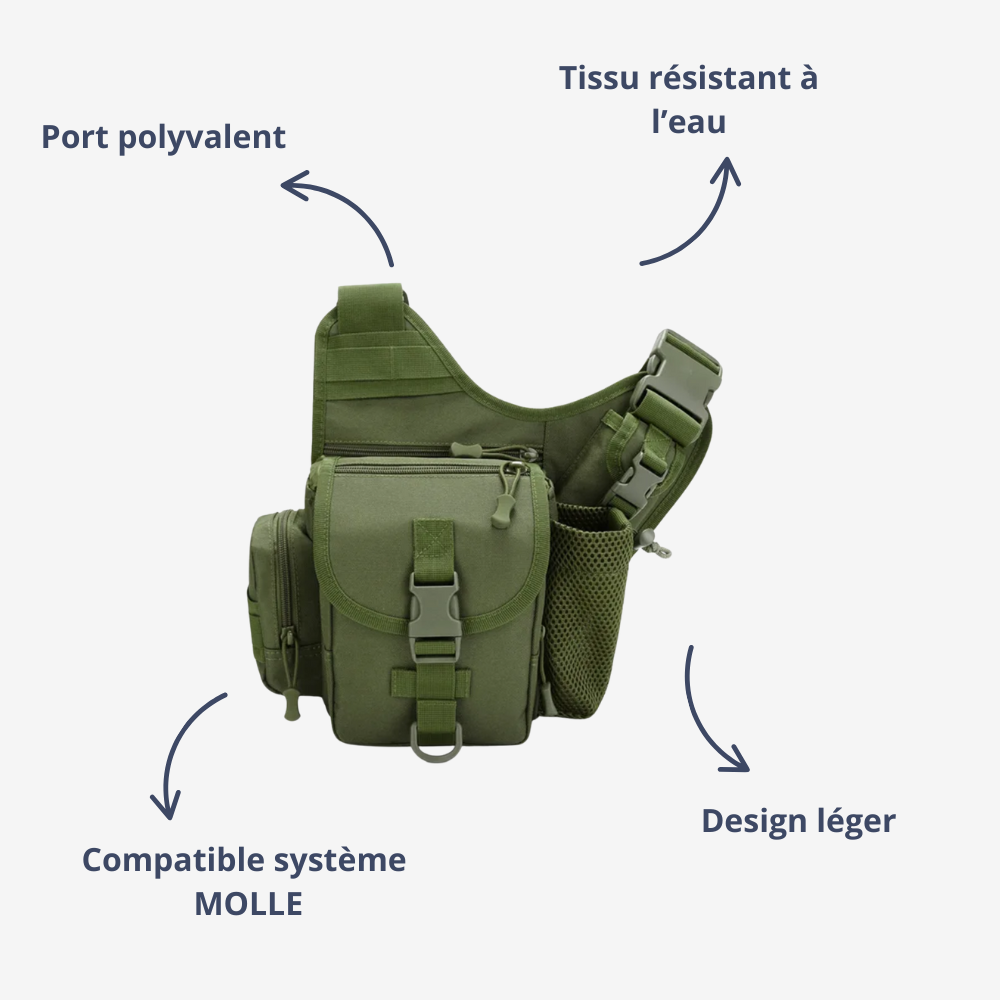 Sac bandoulière imperméable robuste pour homme