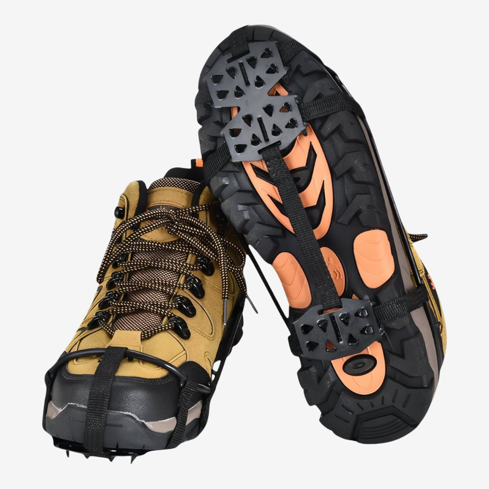 Crampons antidérapants à 24 pointes robustes pour randonnée | Montelac