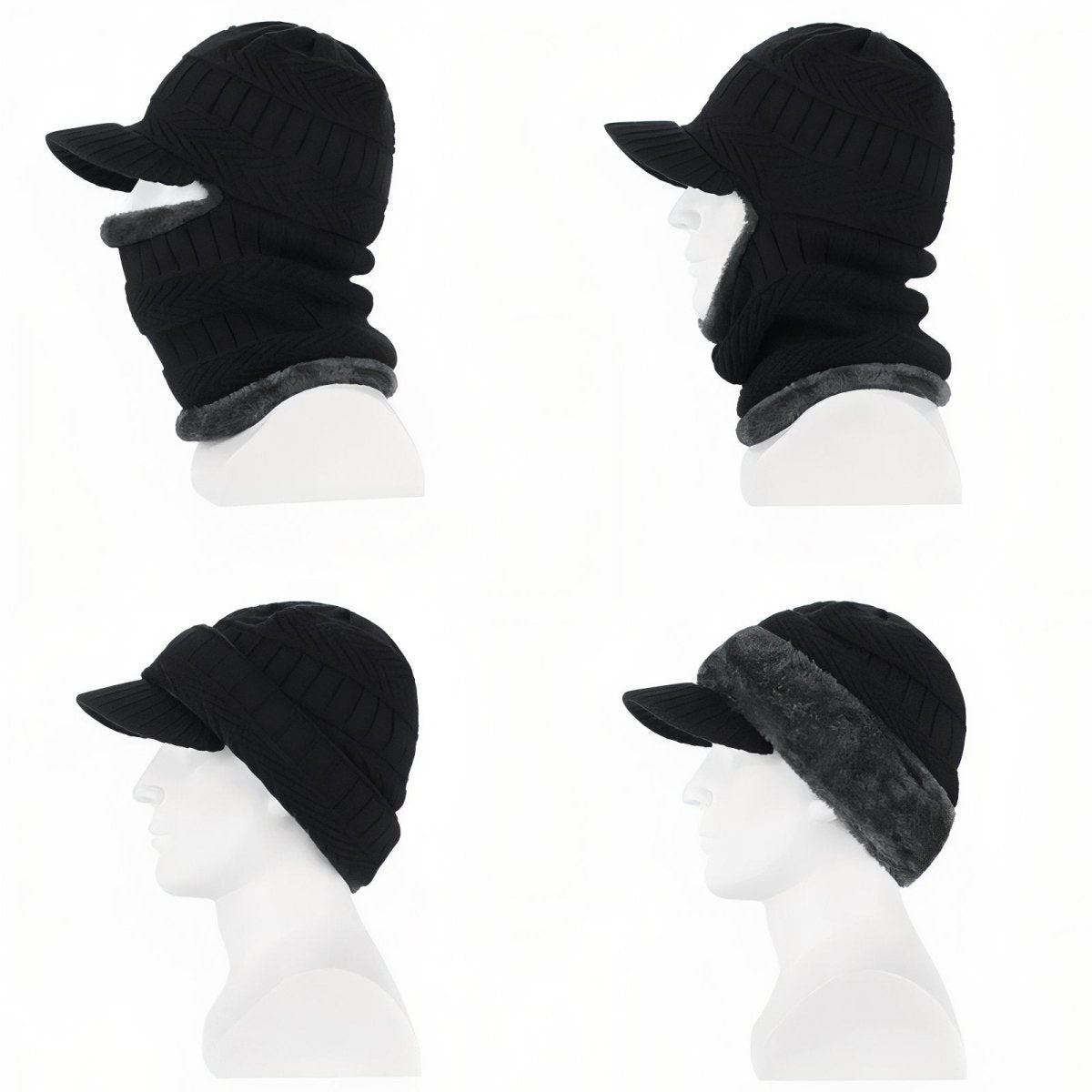 Cagoule d’hiver thermique avec visière intégrée | Montelac - Montelac
