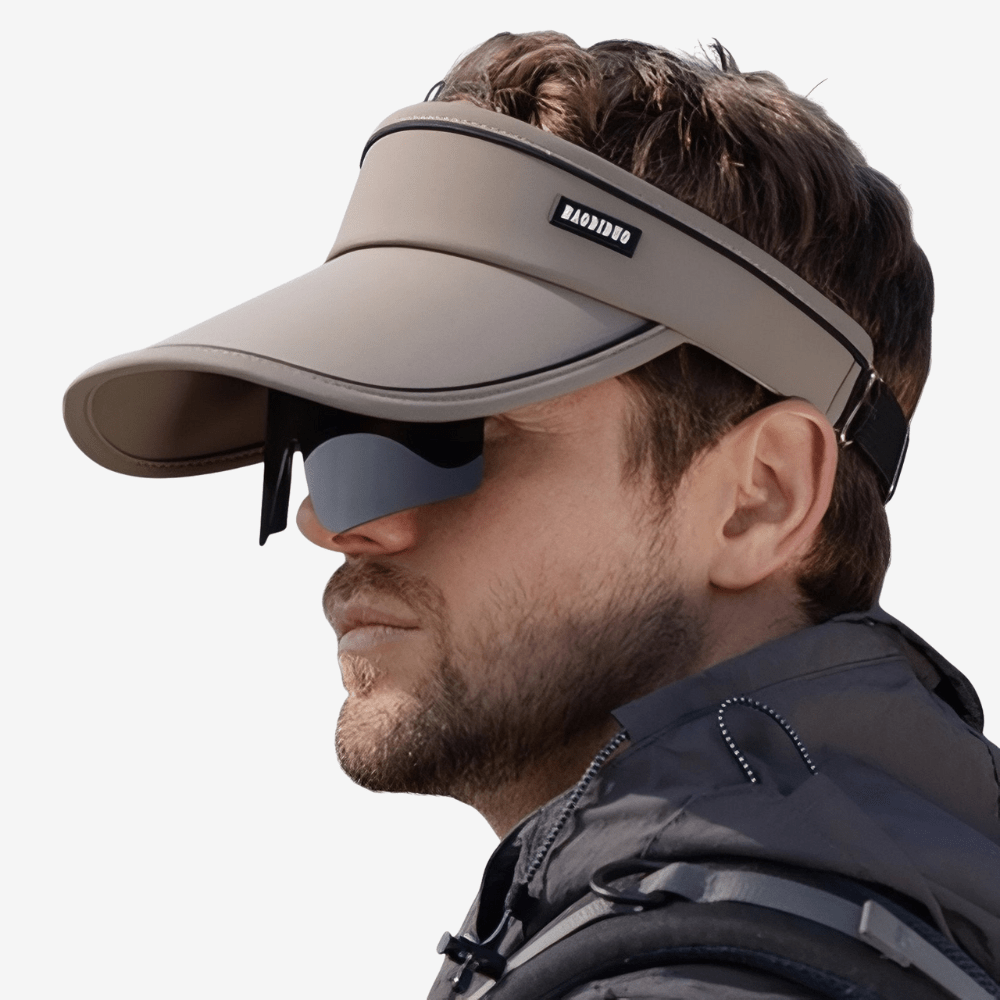 Casquette de randonnée avec visière et lunettes intégrées - Montelac