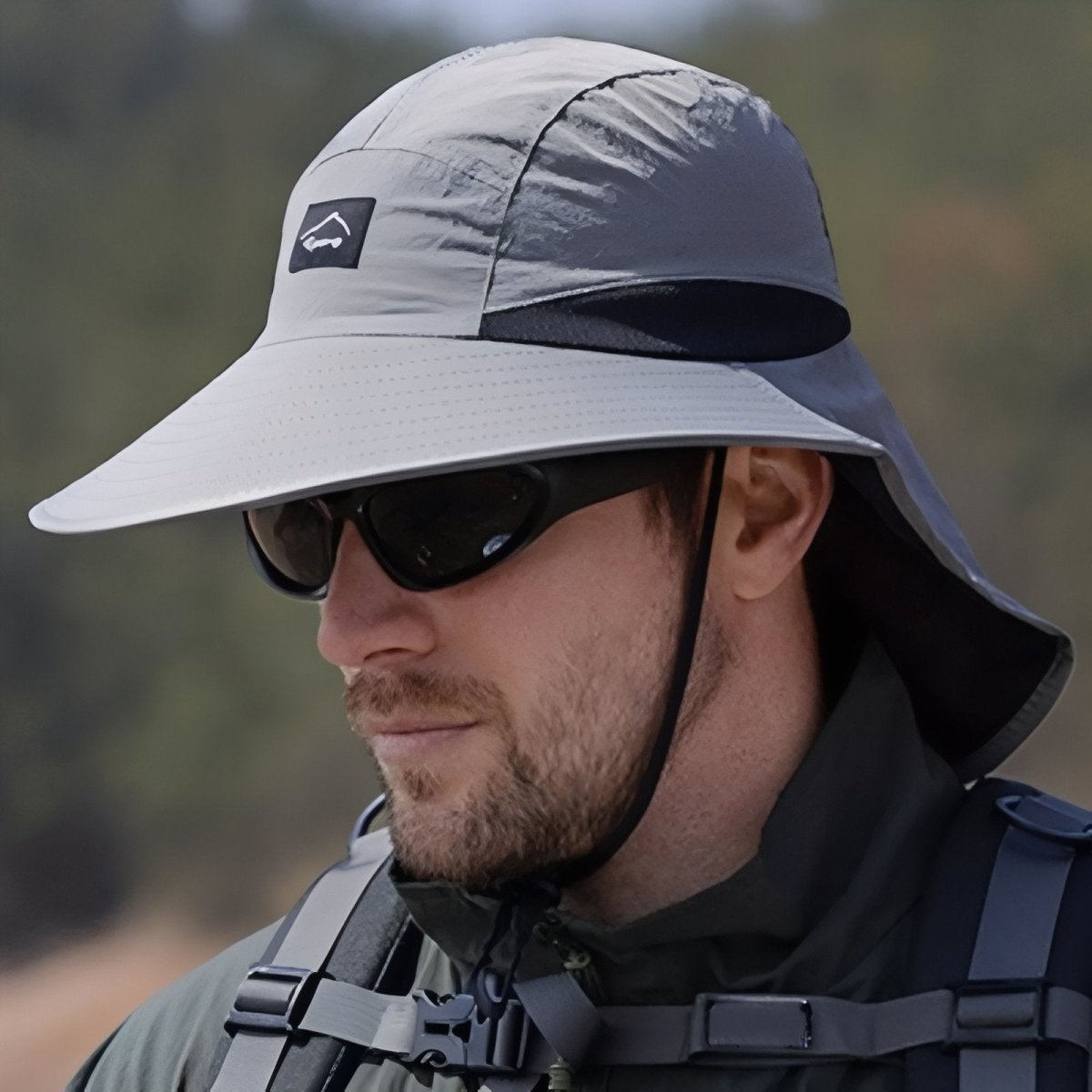 Chapeau de randonnée léger avec protection nuque | Montelac - Montelac