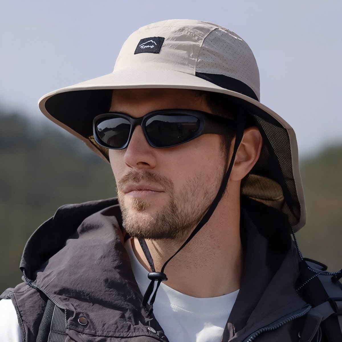 Chapeau de randonnée léger avec protection nuque | Montelac - Montelac