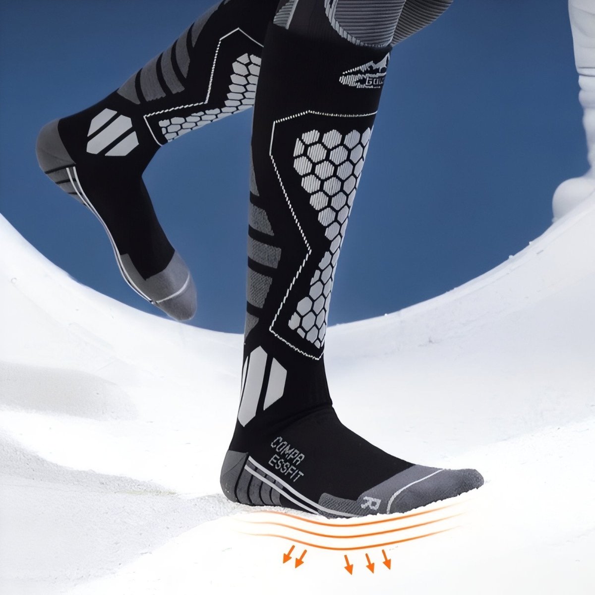 Chaussettes de randonnée hautes, respirantes et résistantes | Montelac - Montelac