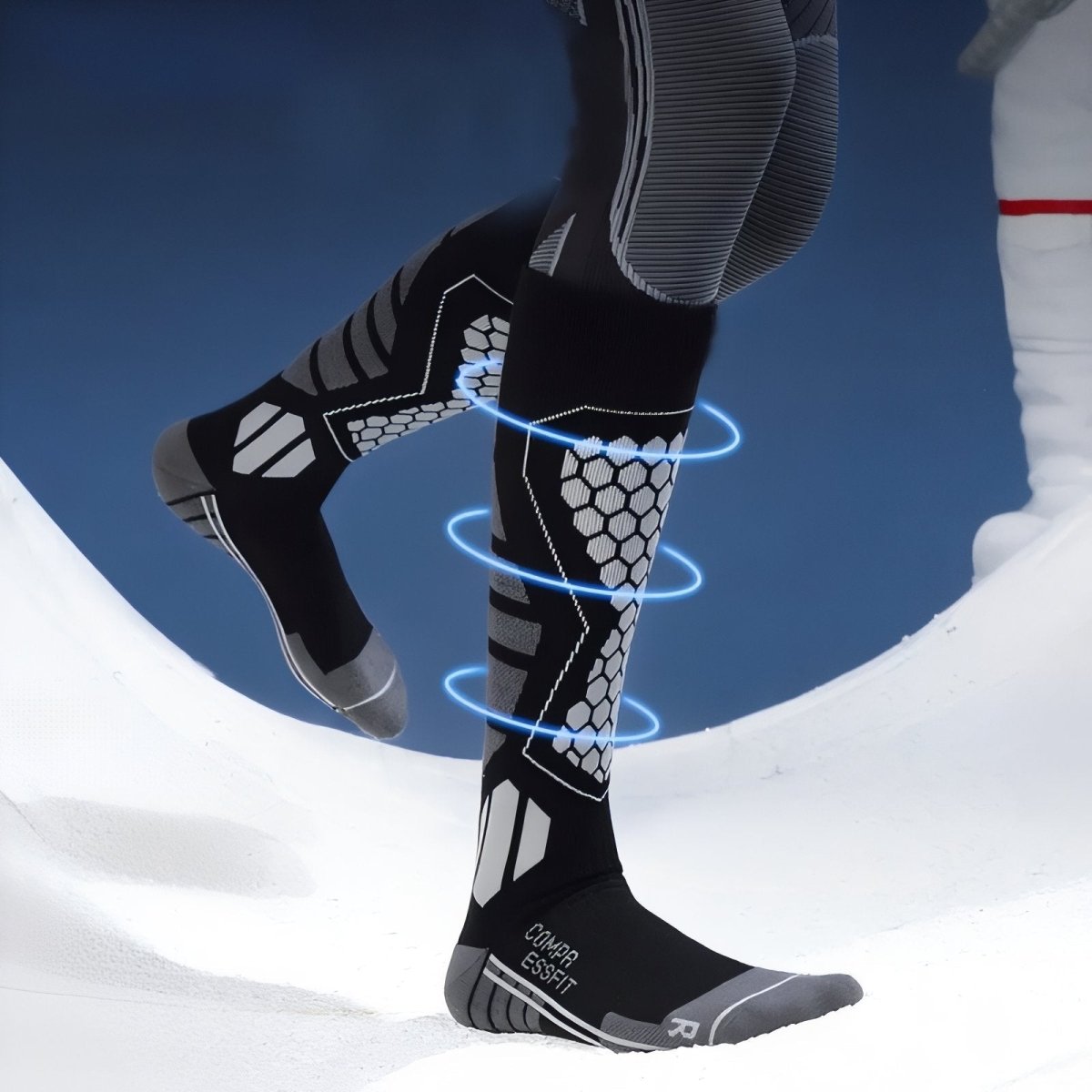 Chaussettes de randonnée hautes, respirantes et résistantes | Montelac - Montelac