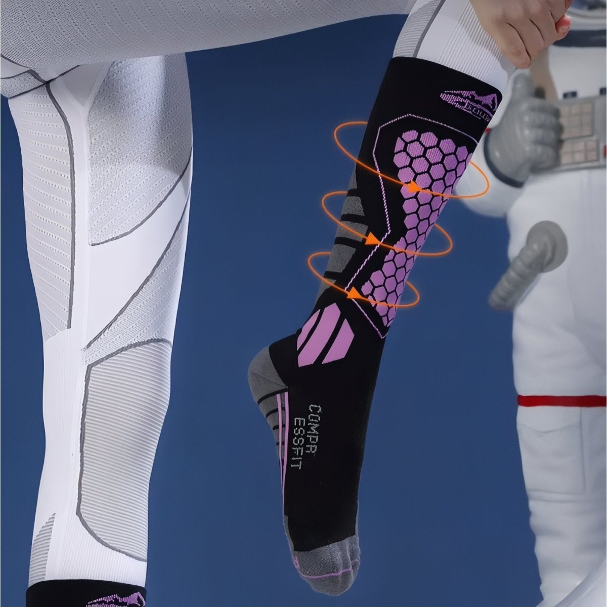 Chaussettes de randonnée hautes, respirantes et résistantes | Montelac - Montelac