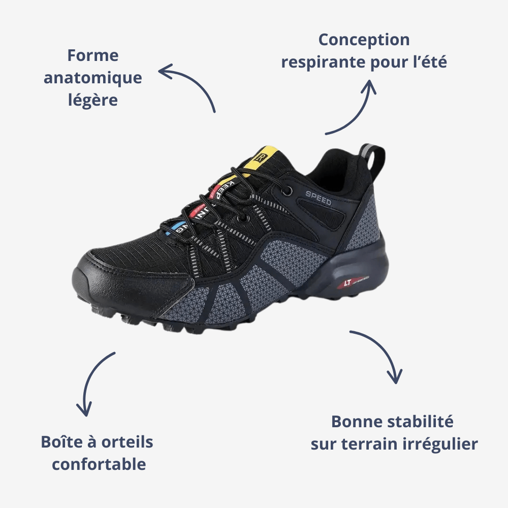 Chaussures de marche respirantes et légères pour homme - Montelac