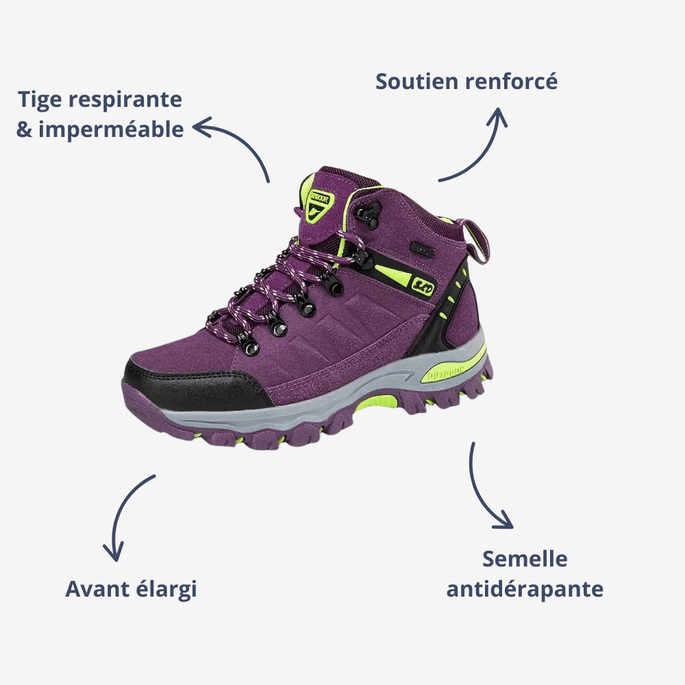 Chaussures de marche robustes et respirantes pour femmes - Montelac