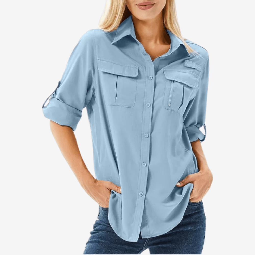 Chemise de randonnée respirante à manches longues pour femme | Montelac - Montelac