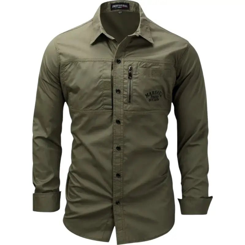 Chemise en coton respirant coupe ajustée | Montelac - Montelac