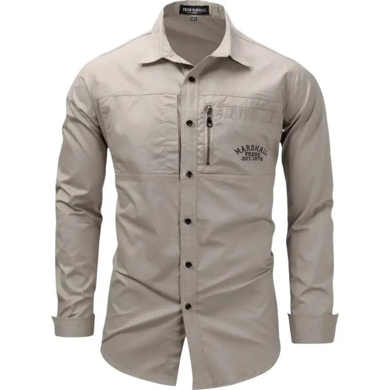 Chemise en coton respirant coupe ajustée | Montelac - Montelac
