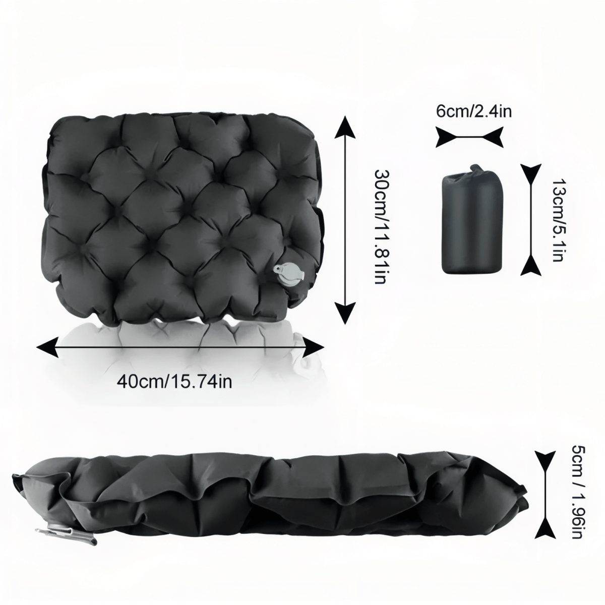 Coussin gonflable de randonnée léger et compact | Montelac - Montelac