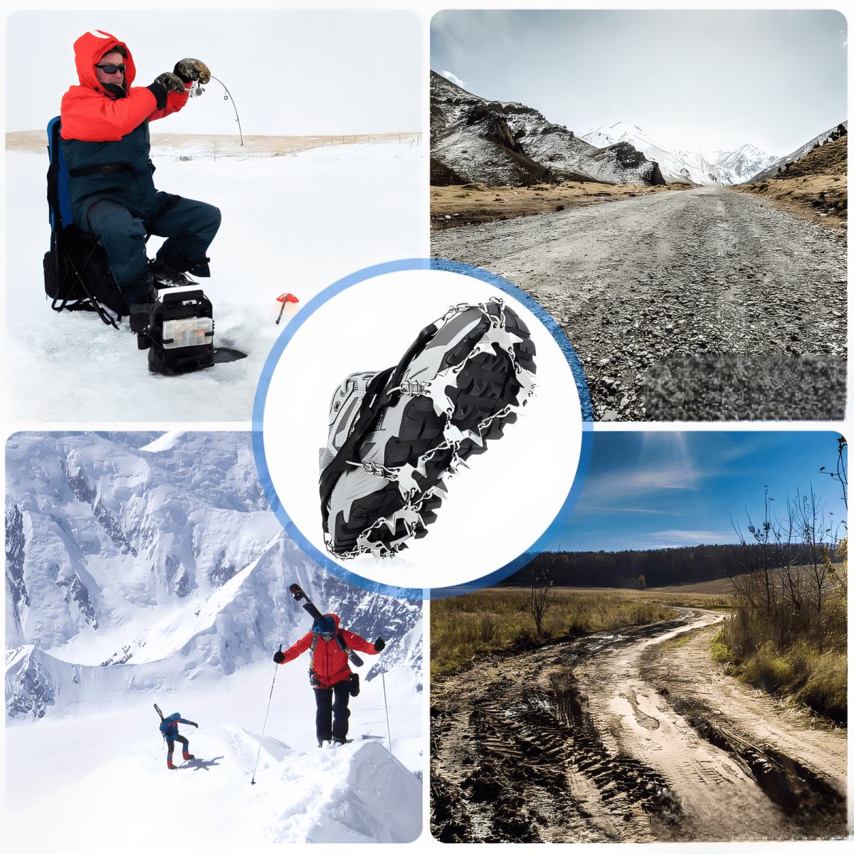 Crampons de randonnée à 32 dents antidérapants - Montelac