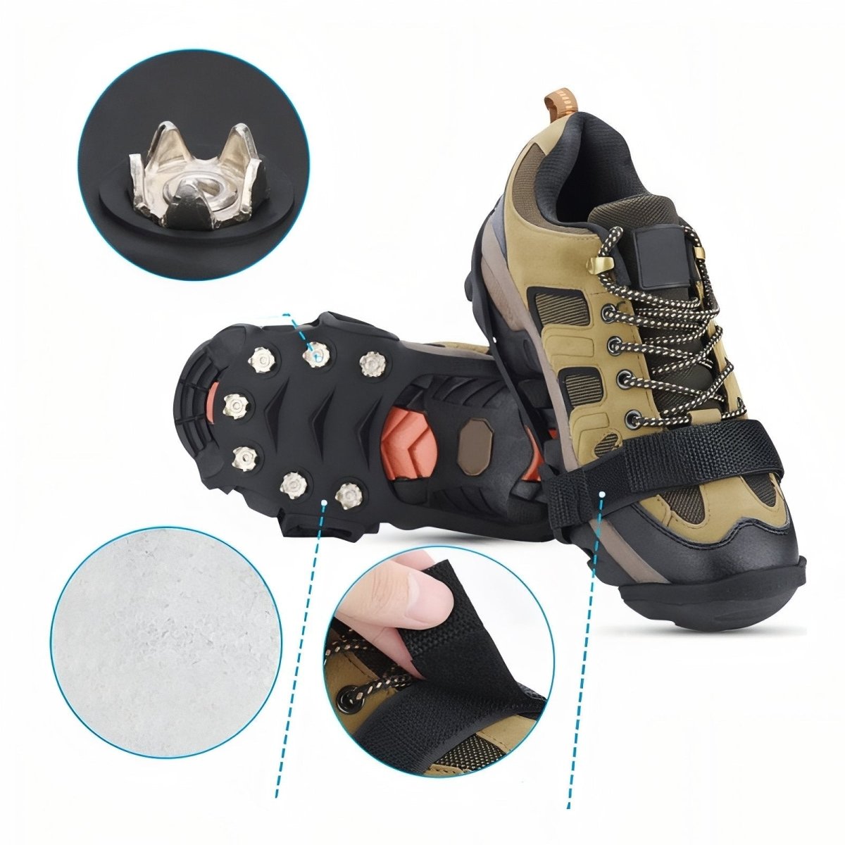 Crampons de randonnée antidérapants 11 pointes | Montelac - Montelac