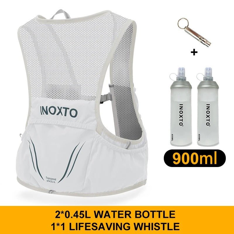 Gilet d’hydratation respirant avec 2 flasques souples - Montelac