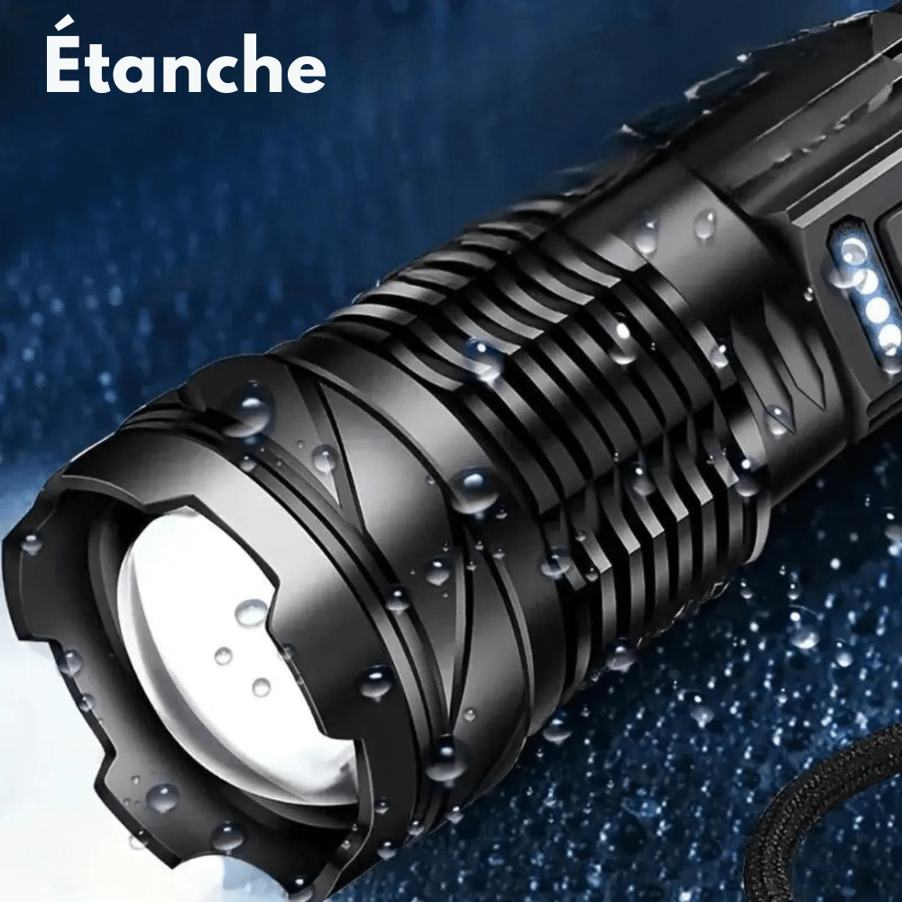 Lampe de poche LED puissante et multifonction - 5000 lumens - Montelac