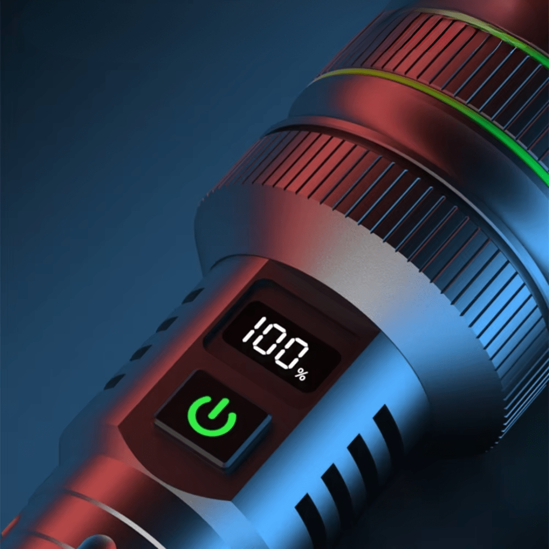 Lampe de poche LED puissante et réglable - Portée 3 km - Montelac