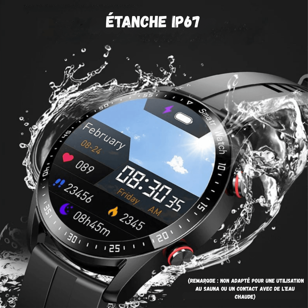 Montre connectée multifonction étanche légère | Montelac - Montelac