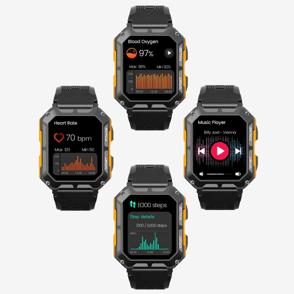 Montre connectée robuste et étanche - Suivi sportif - Montelac