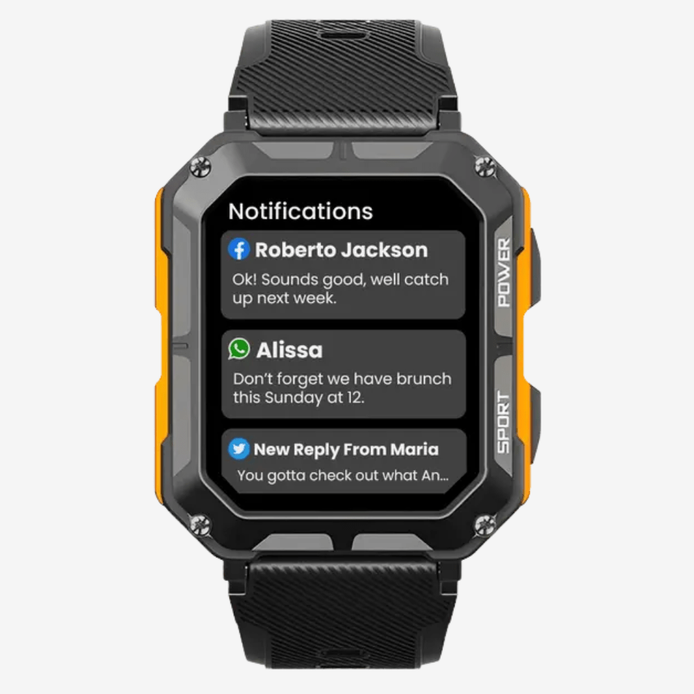 Montre connectée robuste et étanche - Suivi sportif - Montelac