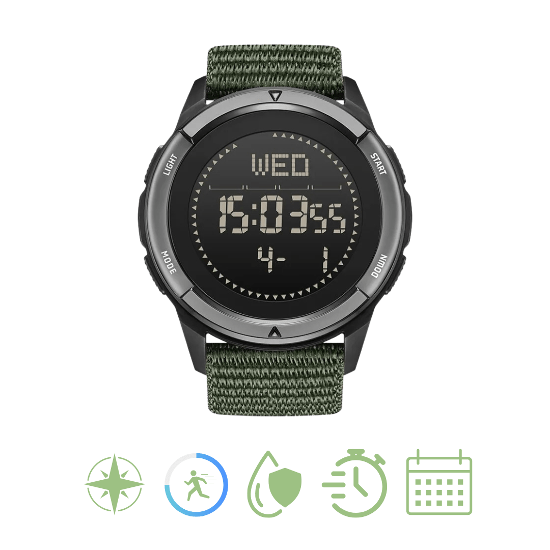 Montre outdoor légère en fibre de carbone - Étanche 50 m - Montelac