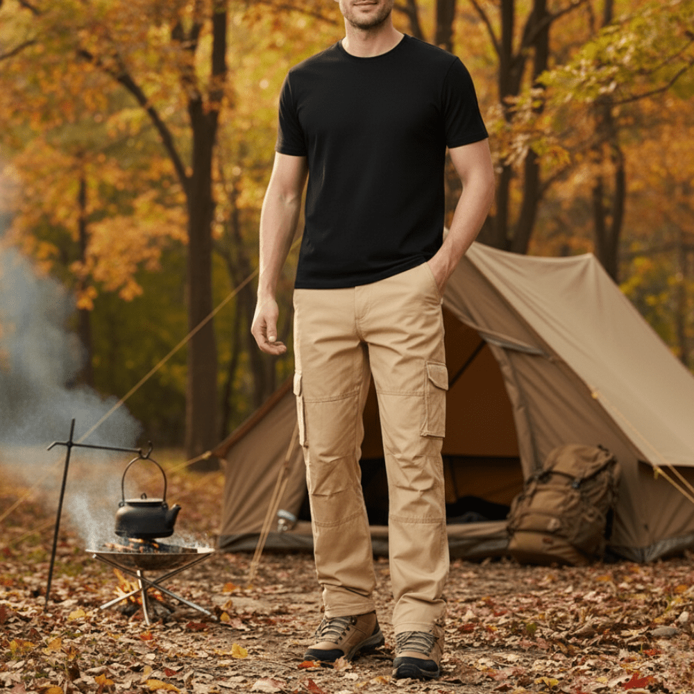 Pantalon de randonnée respirant avec poches cargo | Montelac - Montelac