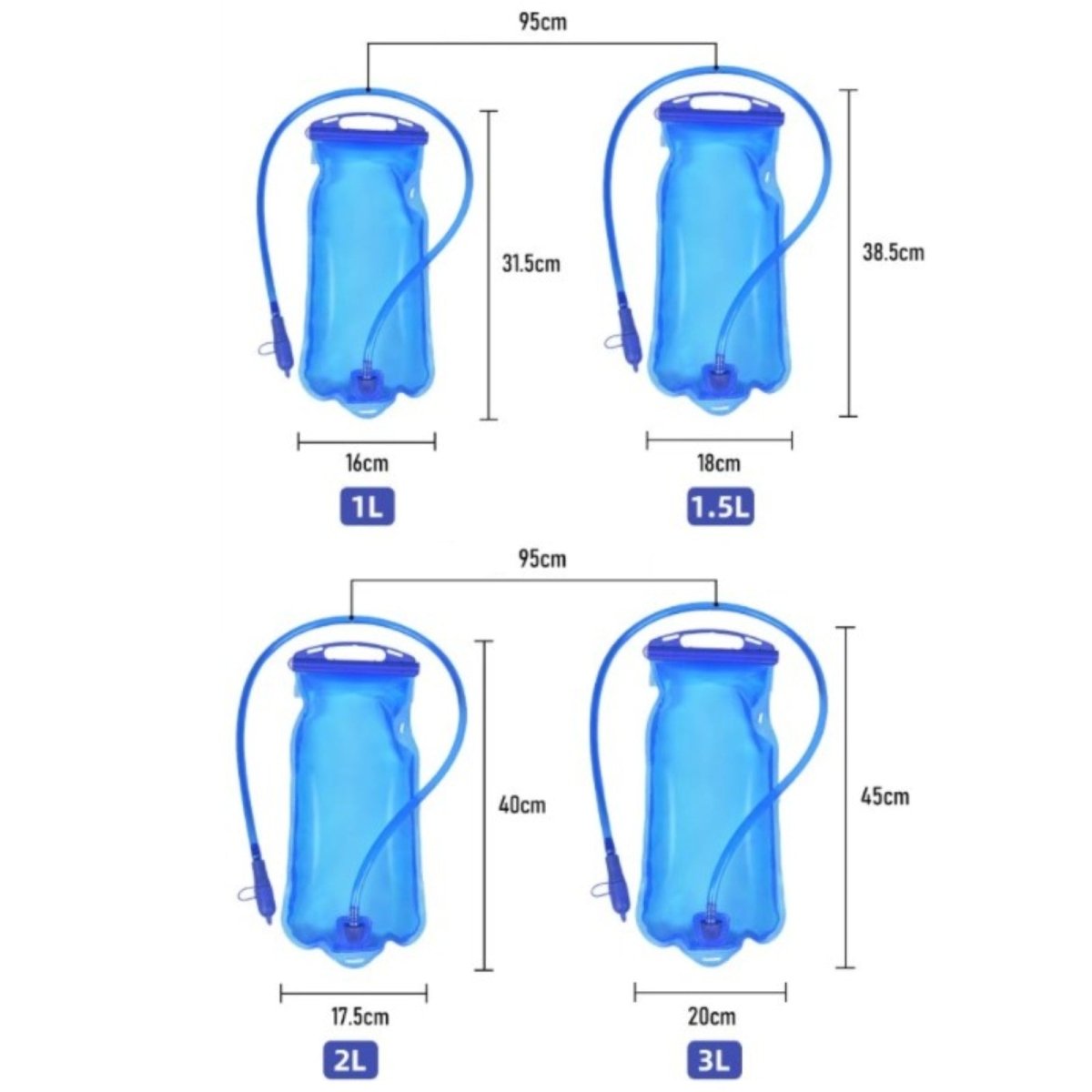 Poche à eau résistante avec tuyau flexible - Montelac
