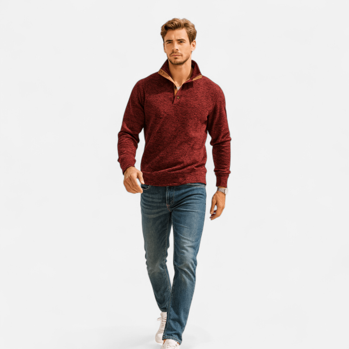 Pull d’extérieur tricoté avec col montant | Montelac - Montelac