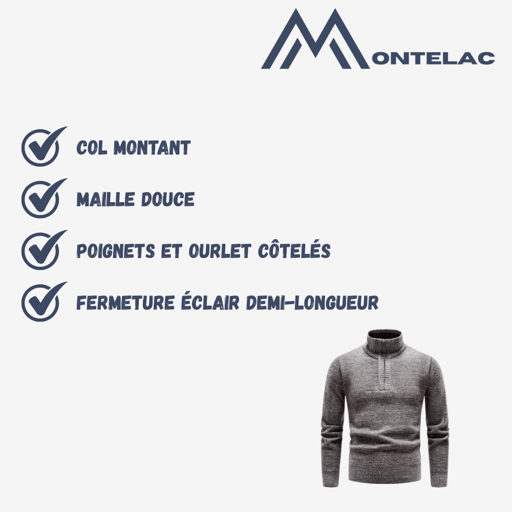 Pull polaire thermique chaud et respirant pour homme | Montelac - Montelac