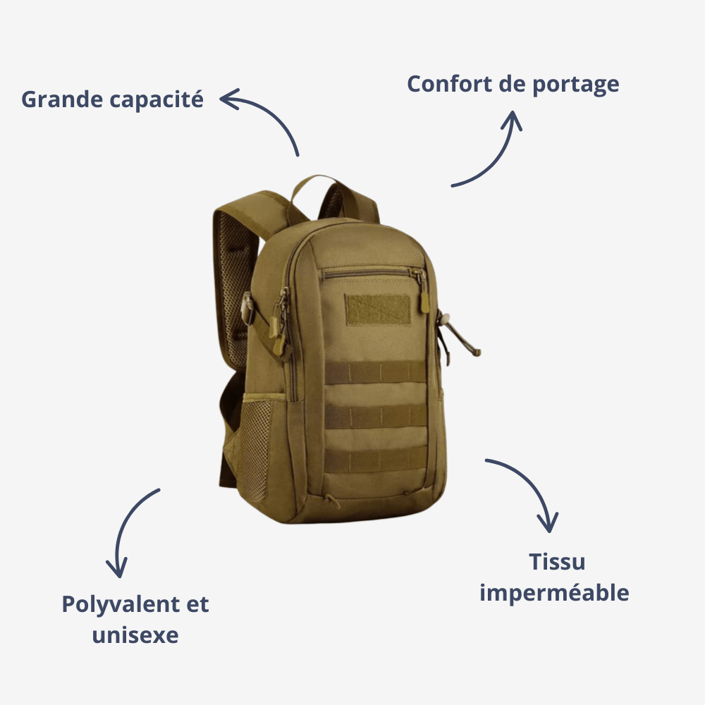 Sac à dos de randonnée imperméable en nylon léger 15L - Montelac