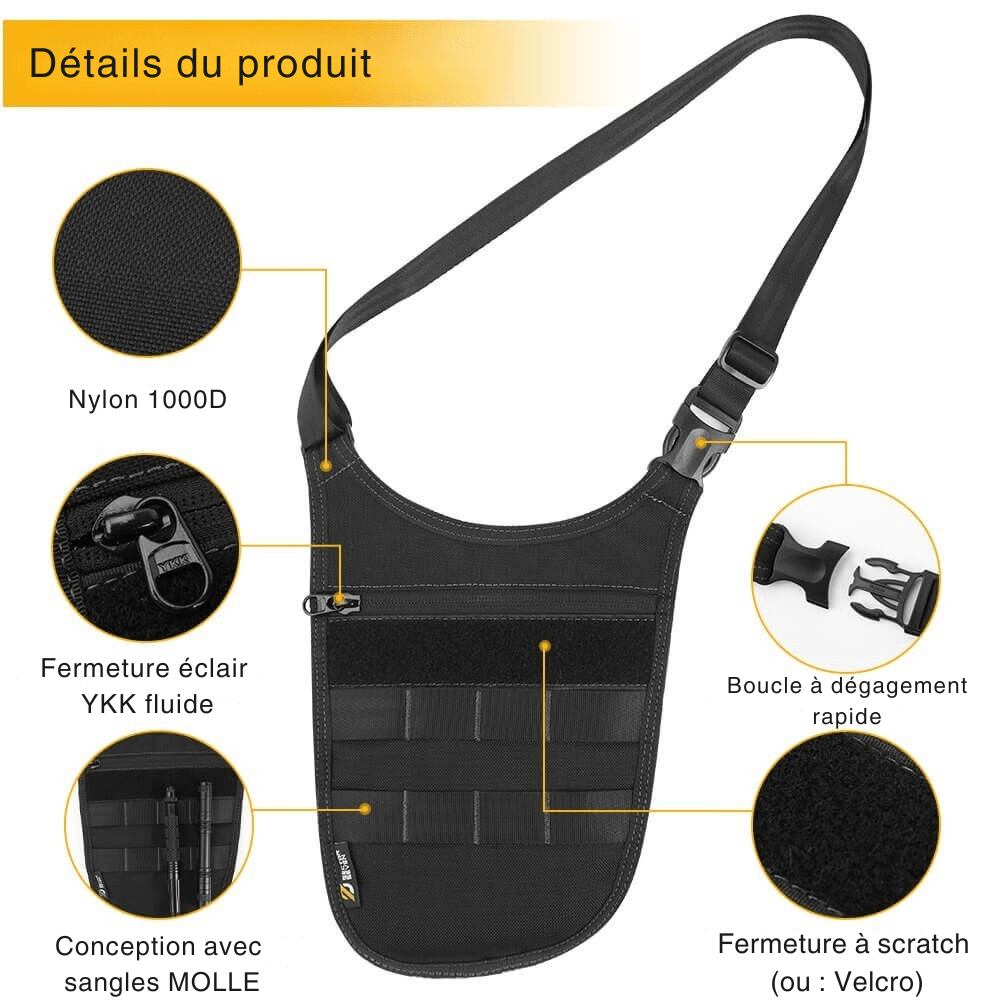 Sac bandoulière résistant et léger pour activités extérieures | Montelac - Montelac