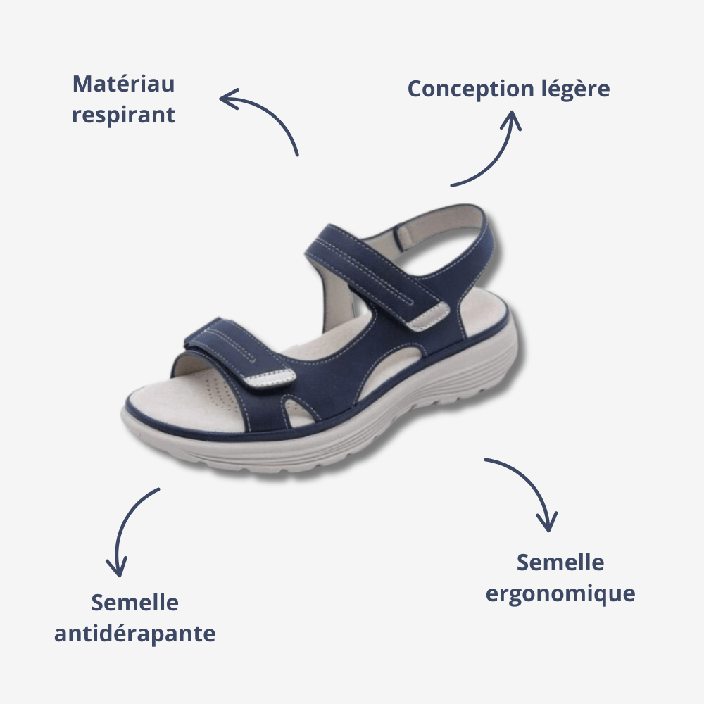 Sandales de marche légères et respirantes pour femme - Montelac