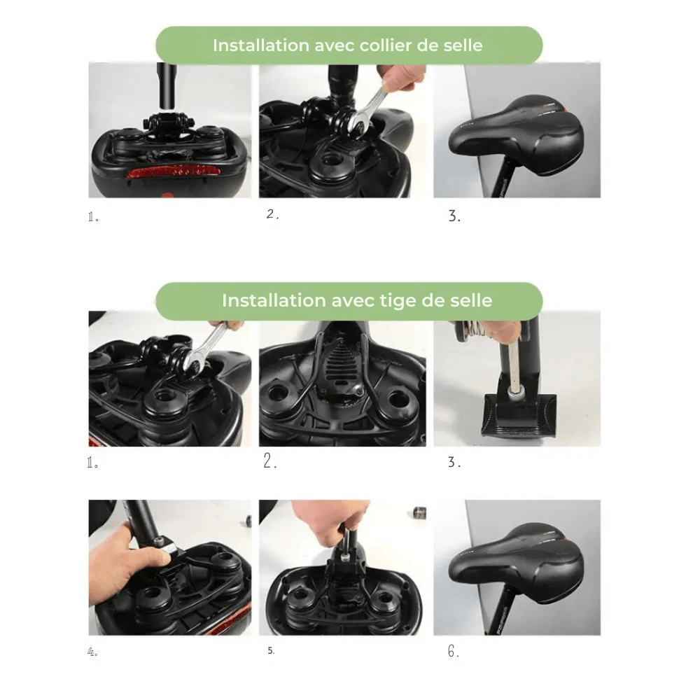Selle de vélo ergonomique robuste et confortable | Montelac - Montelac