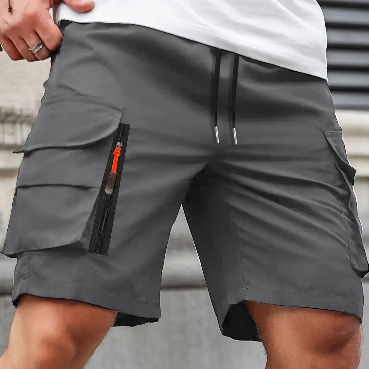 Short cargo léger à poches zippées pour homme | Montelac - Montelac