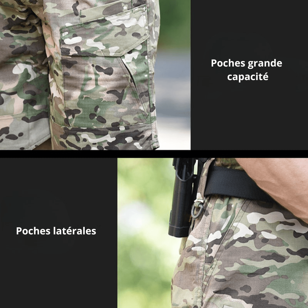 Short tactique respirant à séchage rapide et tissu résistant | Montelac - Montelac