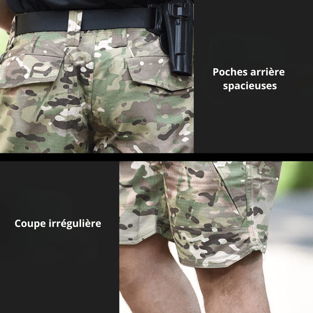 Short tactique respirant à séchage rapide et tissu résistant | Montelac - Montelac