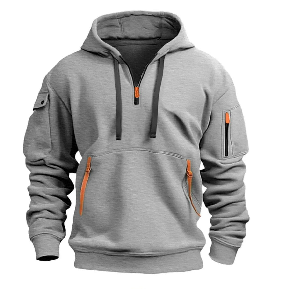 Sweat à capuche léger demi - zip respirant | Montelac - Montelac