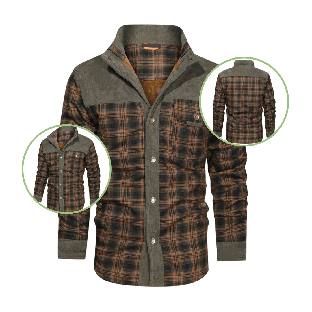 Veste chaude à carreaux pour homme | Montelac - Montelac