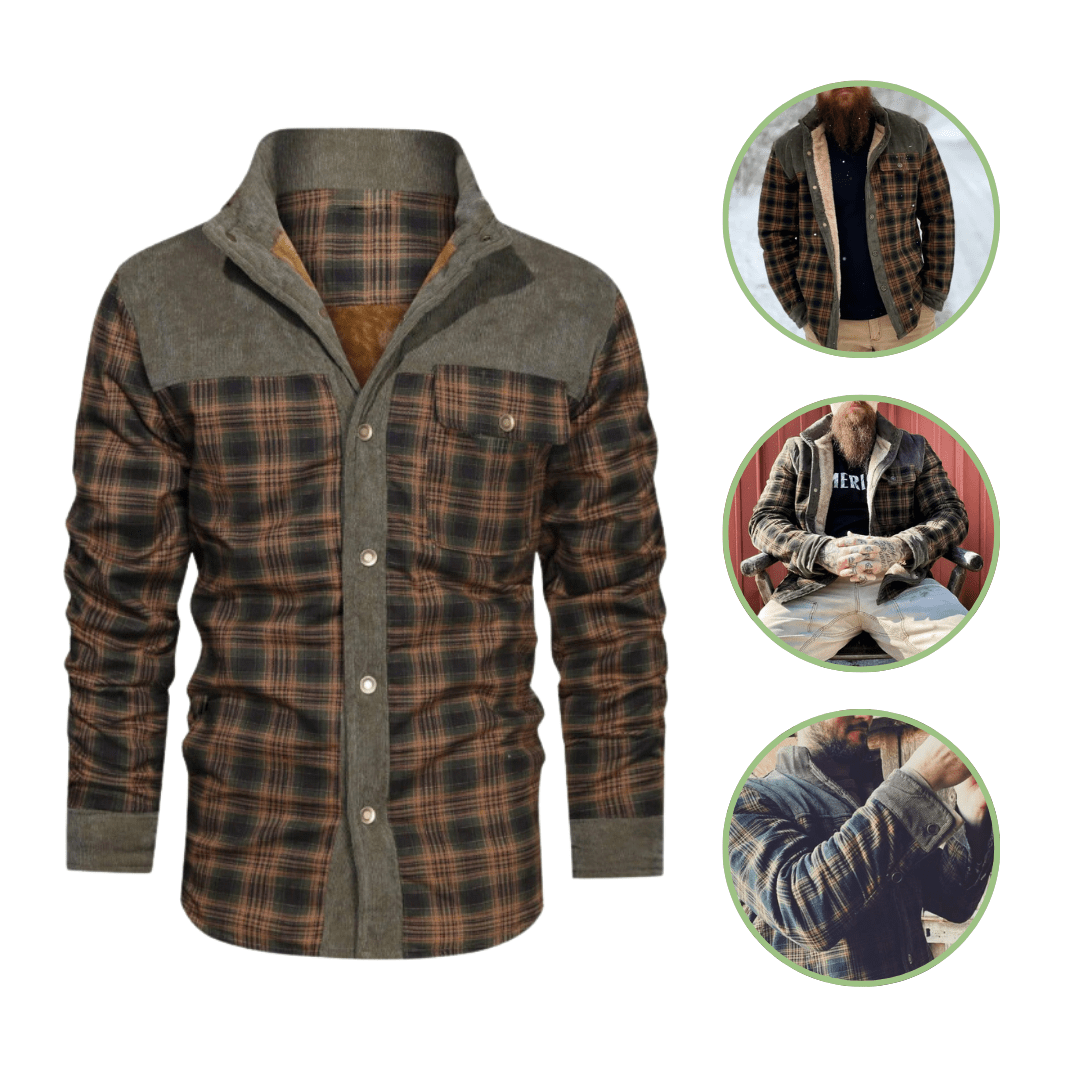 Veste chaude à carreaux pour homme | Montelac - Montelac