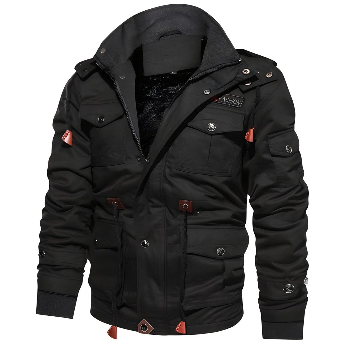 Veste de plein air isolante à capuche polaire multi - poches | Montelac - Montelac