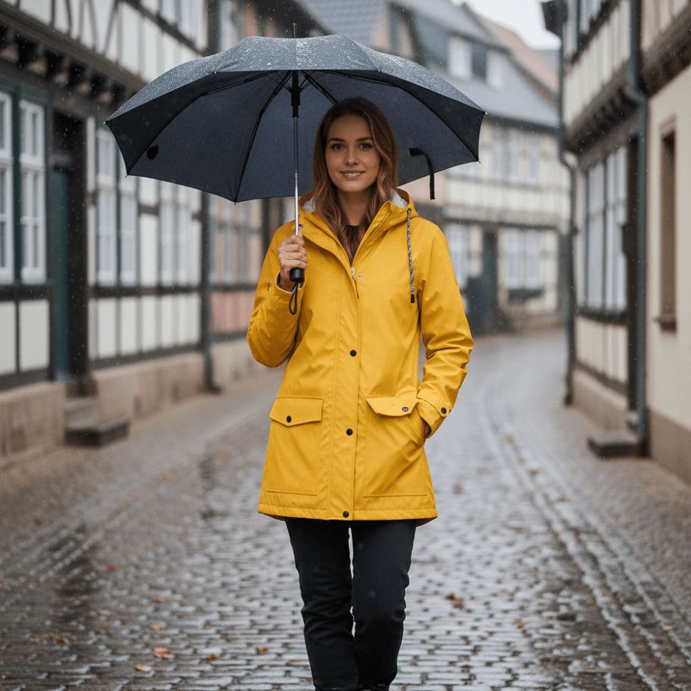 Veste imperméable coupe - vent avec capuche pour femme | Montelac - Montelac