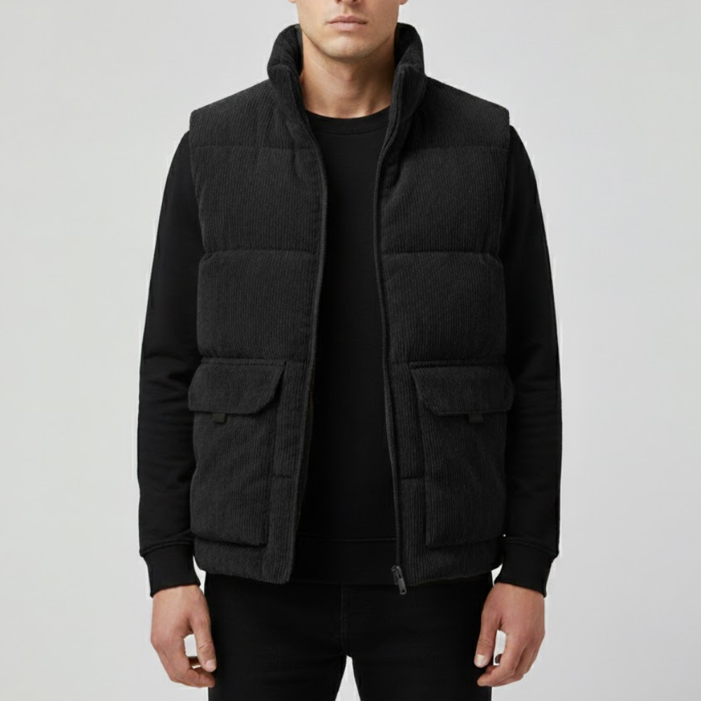 Gilet matelassé chaud en polyester pour homme | Montelac