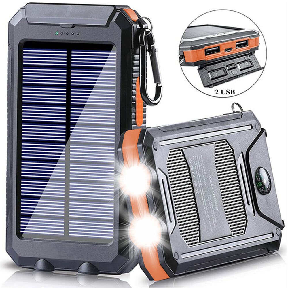 Batterie externe solaire étanche et antichoc 10 000 mAh | Montelac - Montelac