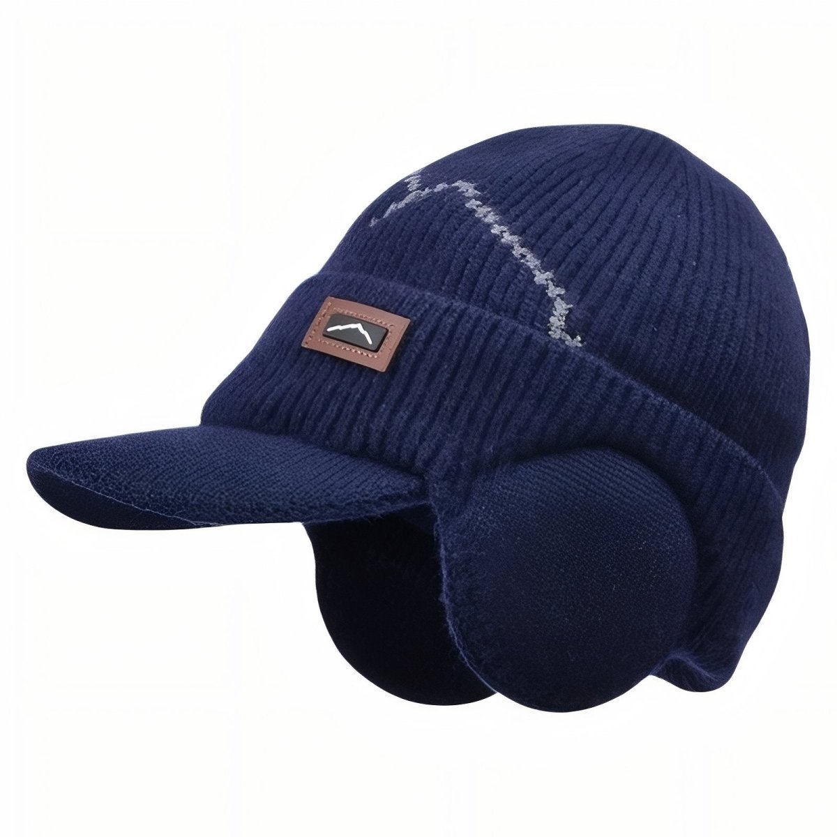 Bonnet d’hiver tricoté avec cache - oreilles et visière | Montelac - Montelac