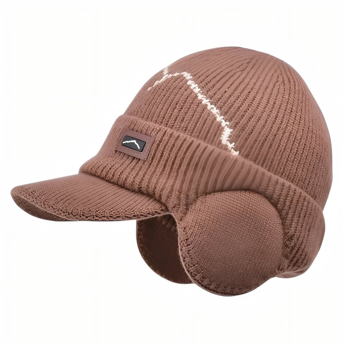 Bonnet d’hiver tricoté avec cache - oreilles et visière | Montelac - Montelac