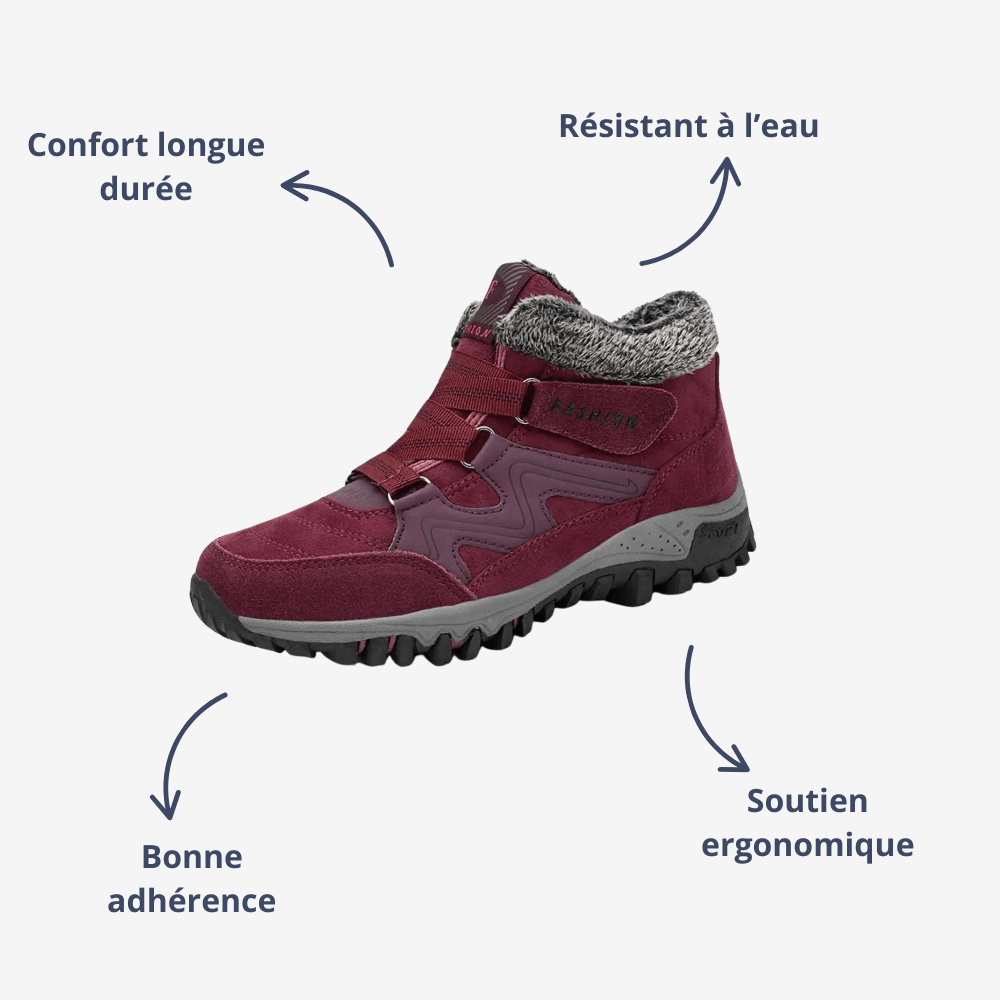Bottes de randonnée robustes et imperméables pour femme - Montelac