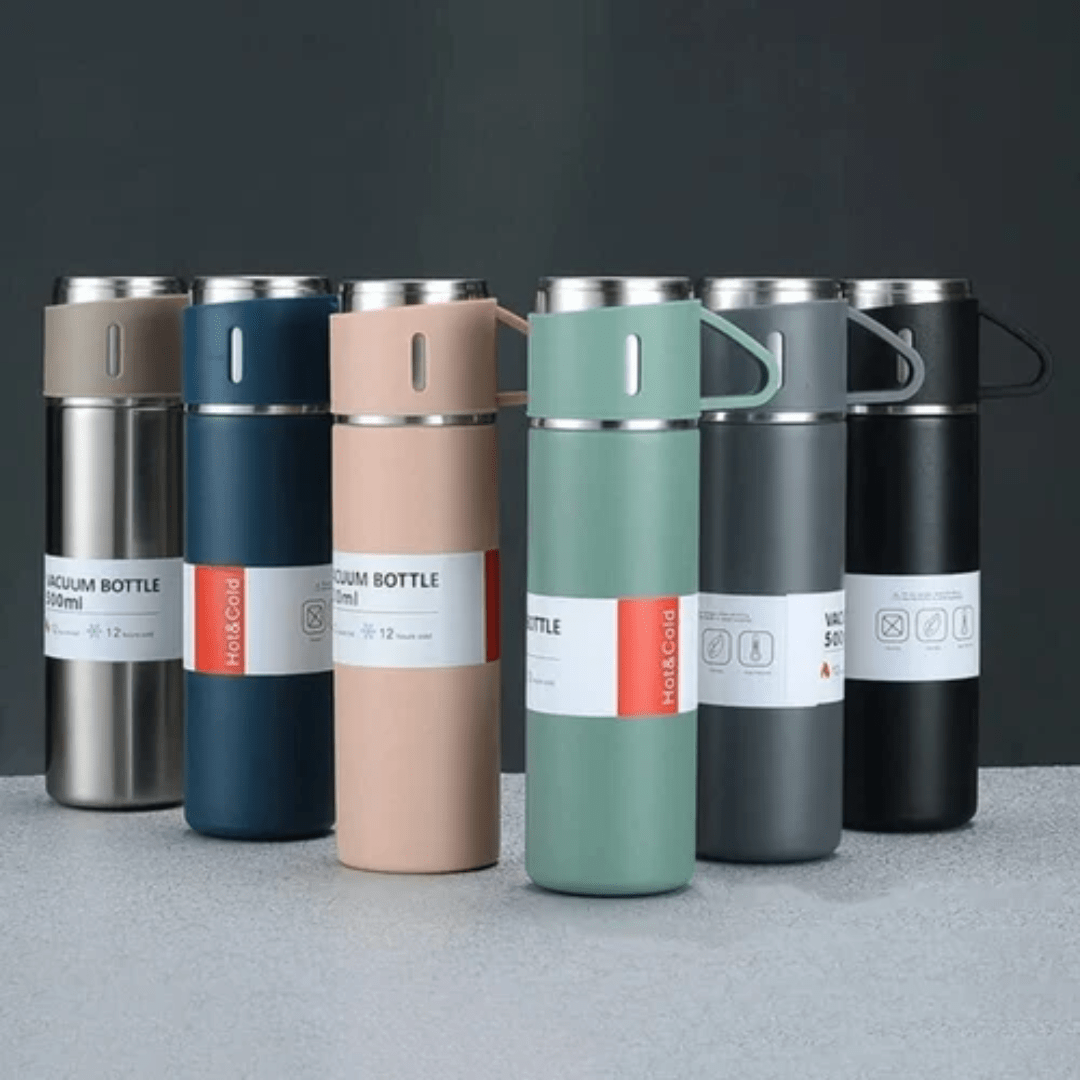 Bouteille isotherme inox 500 ml isolée sous vide - Montelac