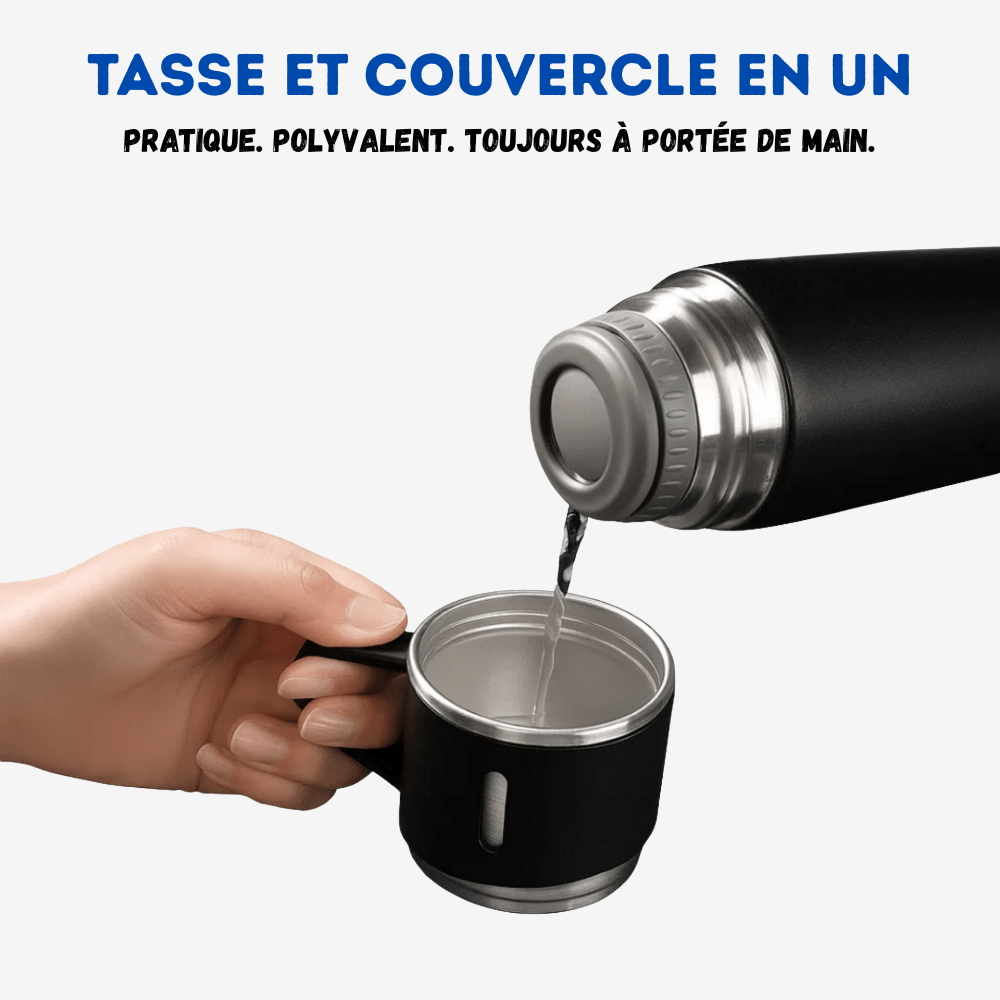 Bouteille isotherme inox 500 ml isolée sous vide - Montelac