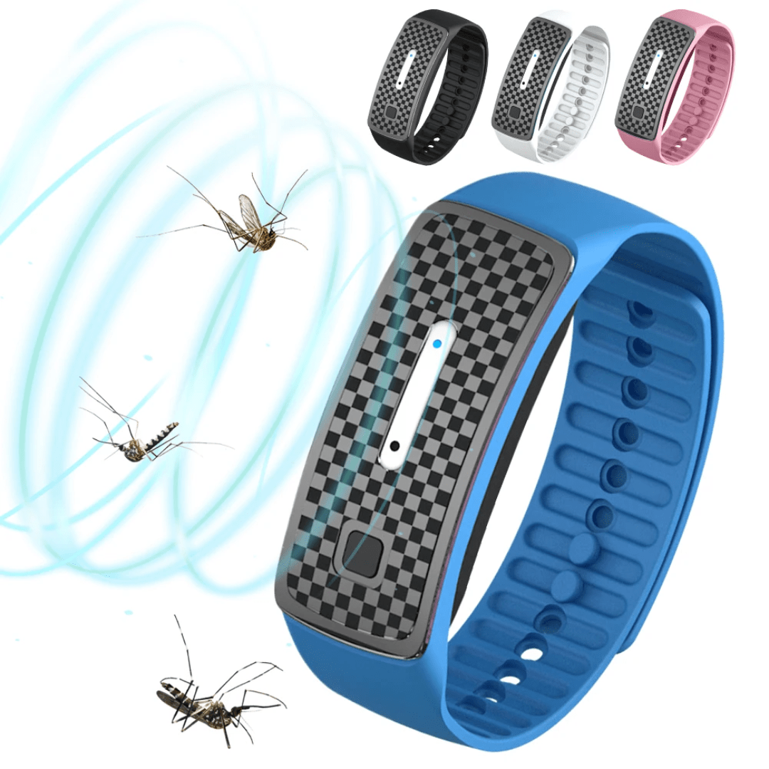 Bracelet anti - moustiques ultrason - Léger et ajustable - Montelac