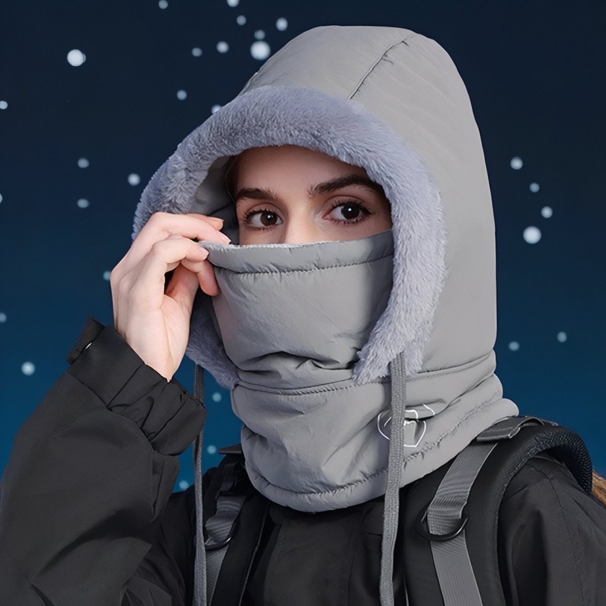 Cagoule d’hiver thermique résistante à l’eau avec ajustement réglable | Montelac - Montelac