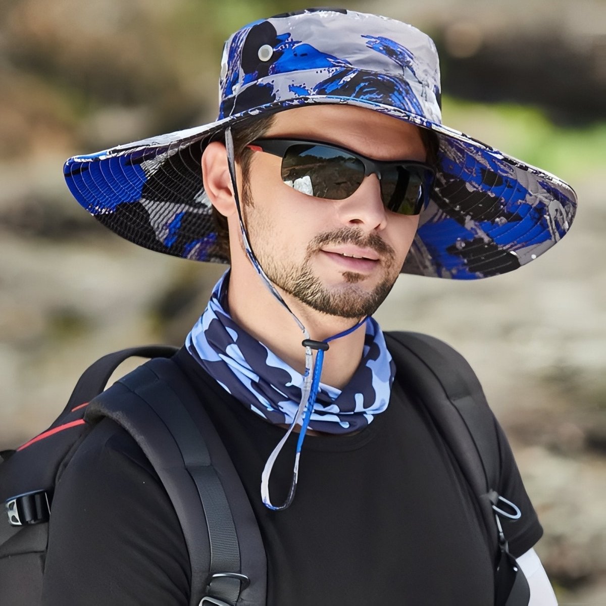 Chapeau de randonnée camouflage léger et respirant | Montelac - Montelac